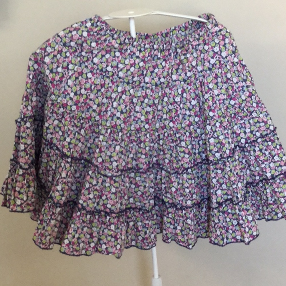 Mini Boden Flowered Mini Skirt 5-6 Y